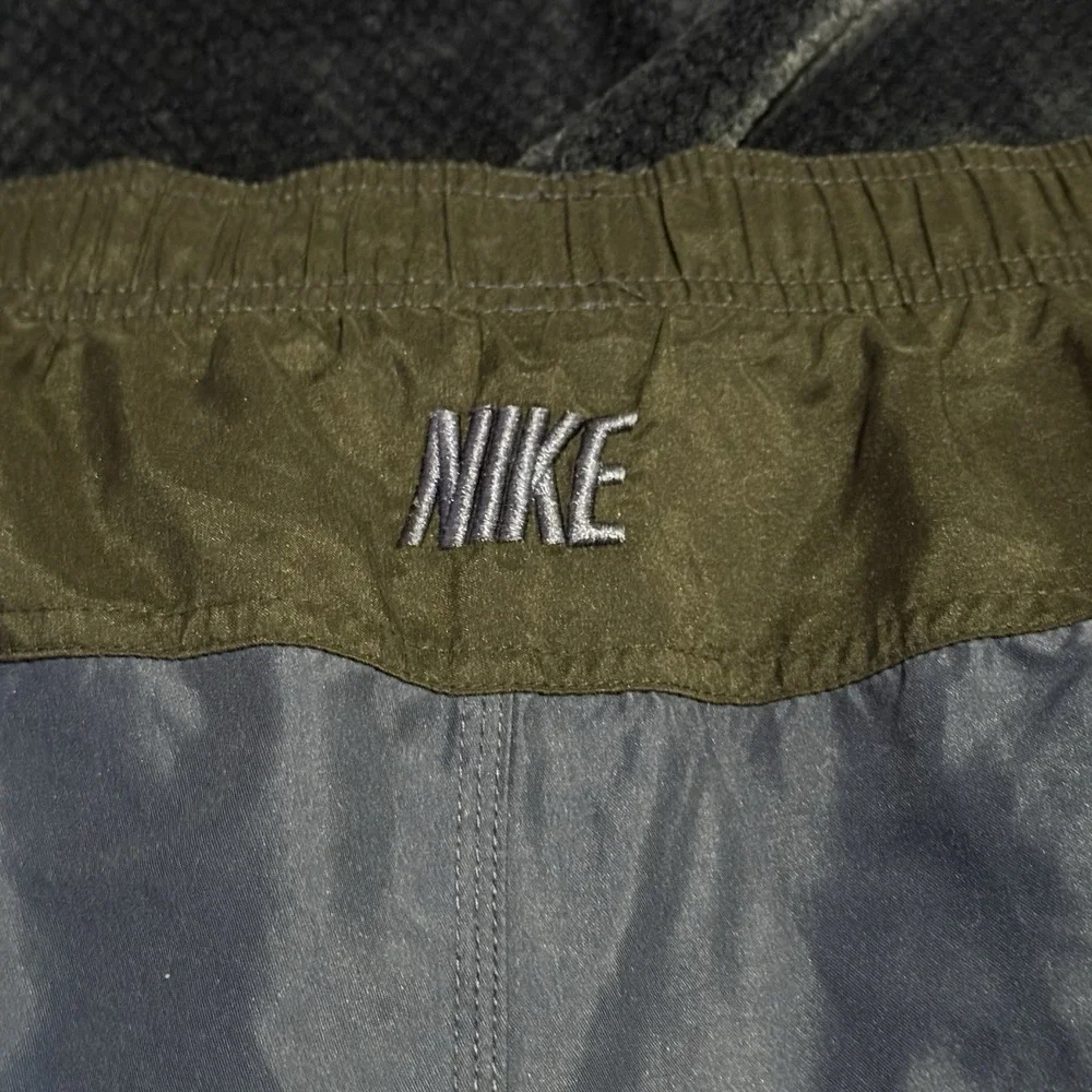 nike swim trunks mens Size‎ Measurements embroidered swoosh netted Blue